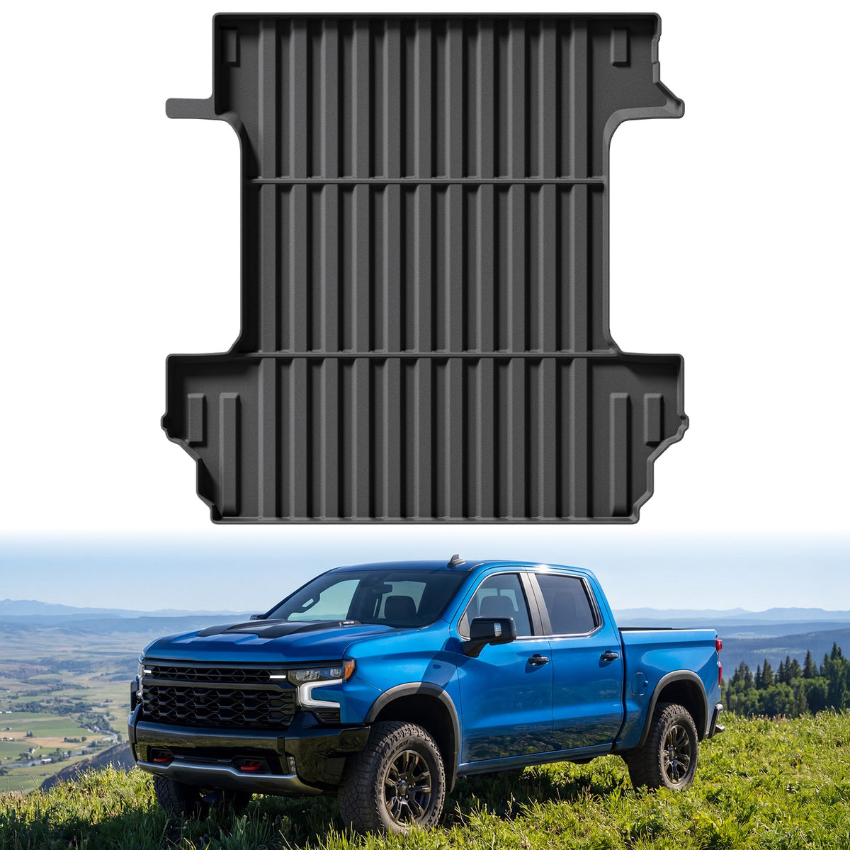 Rhinovy Truck Bed Mat for 2019-2026 Chevy Silverado/GMC Sierra 1500 5.8FT