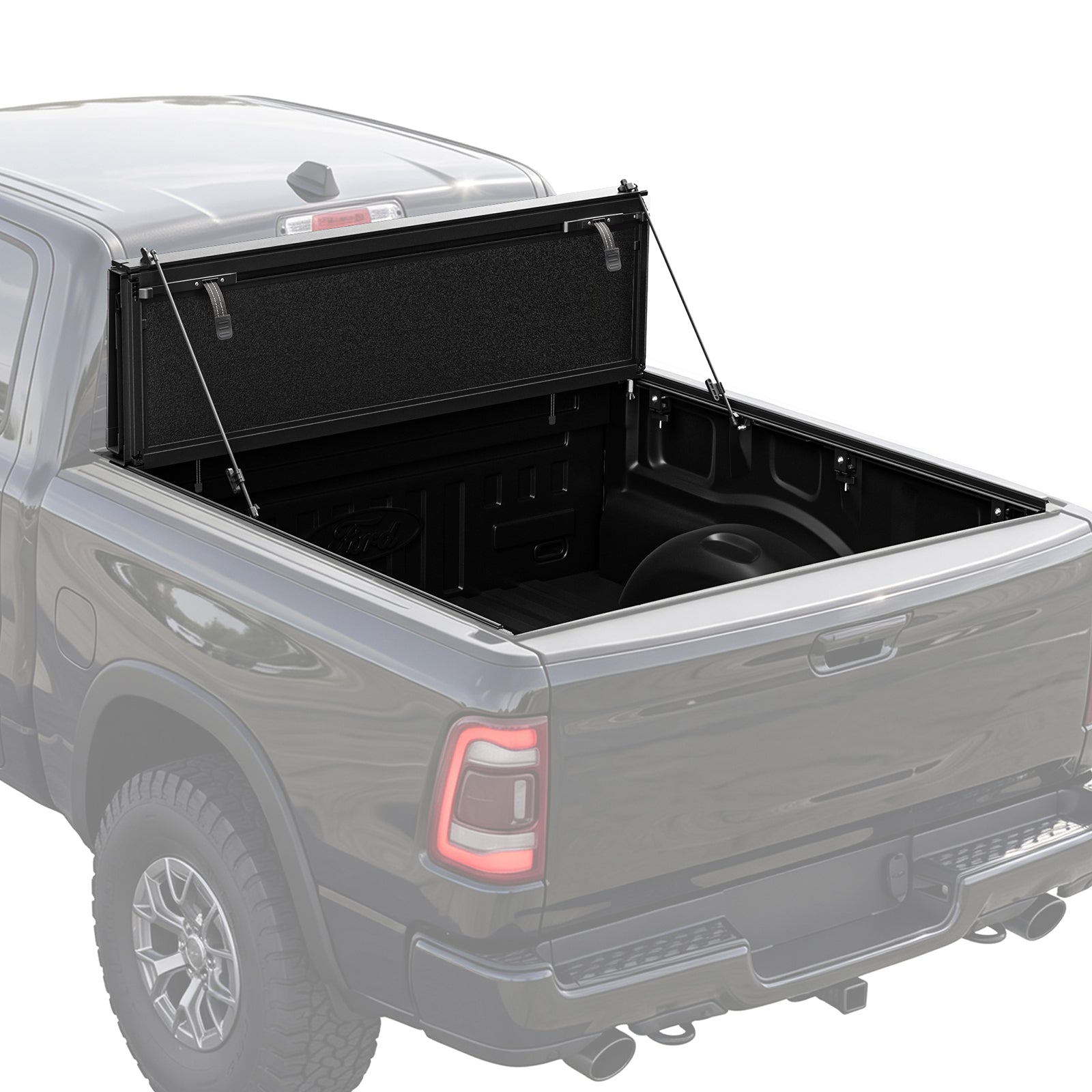 Flip-Up Tonneau Cover, 2019-2026 Dodge Ram 1500 5.7ft, Hard Folding