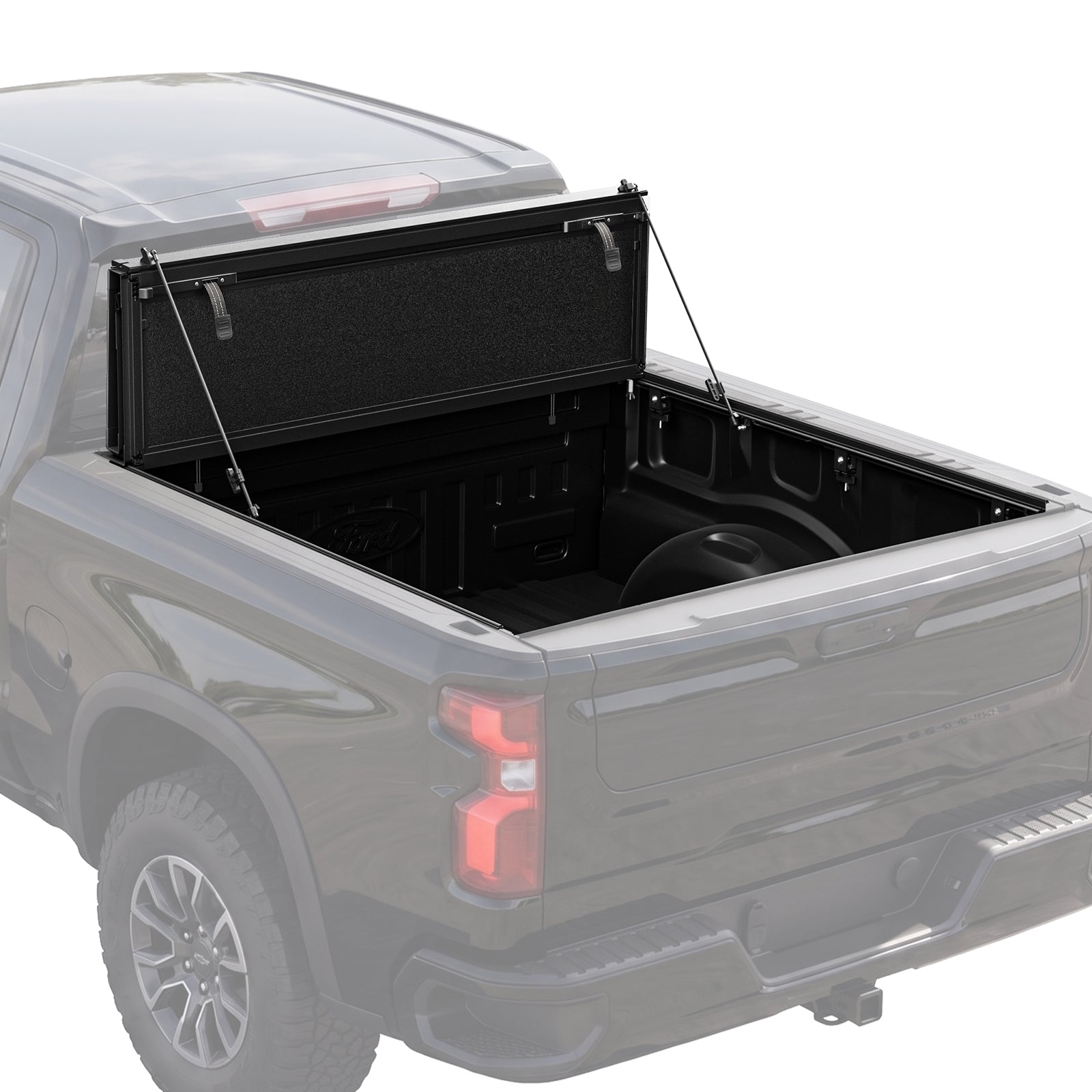 Flip-Up Tonneau Cover, 2019-2026 Chevy Silverado 5.8ft, Hard Fold