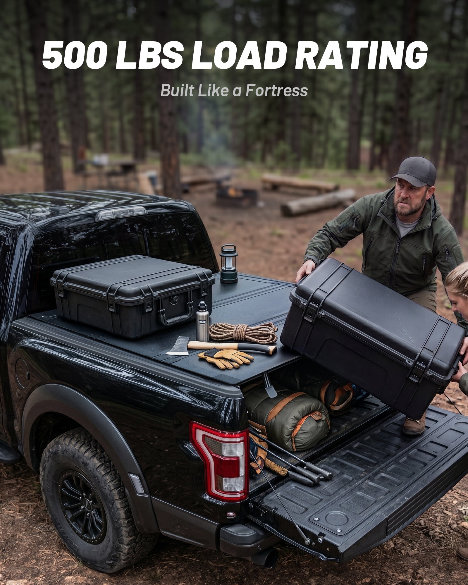 Hard Tri-Fold Tonneau Cover, 2019-2026 Silverado 5.8ft, Low Profile